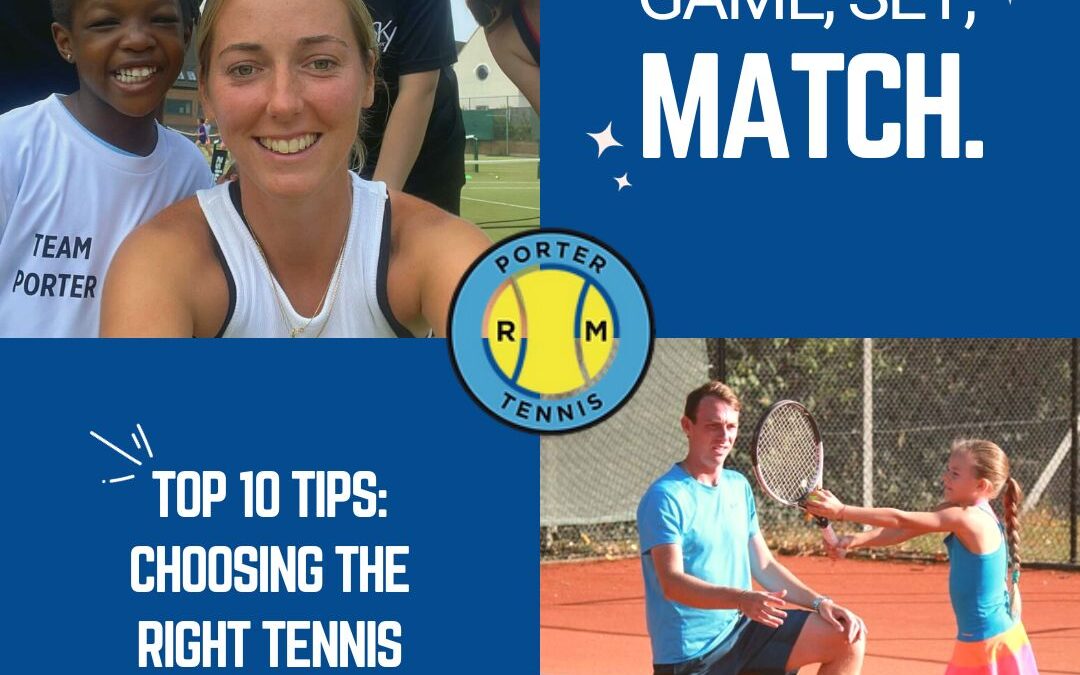 Top 10 tips for finding the right tennis coach